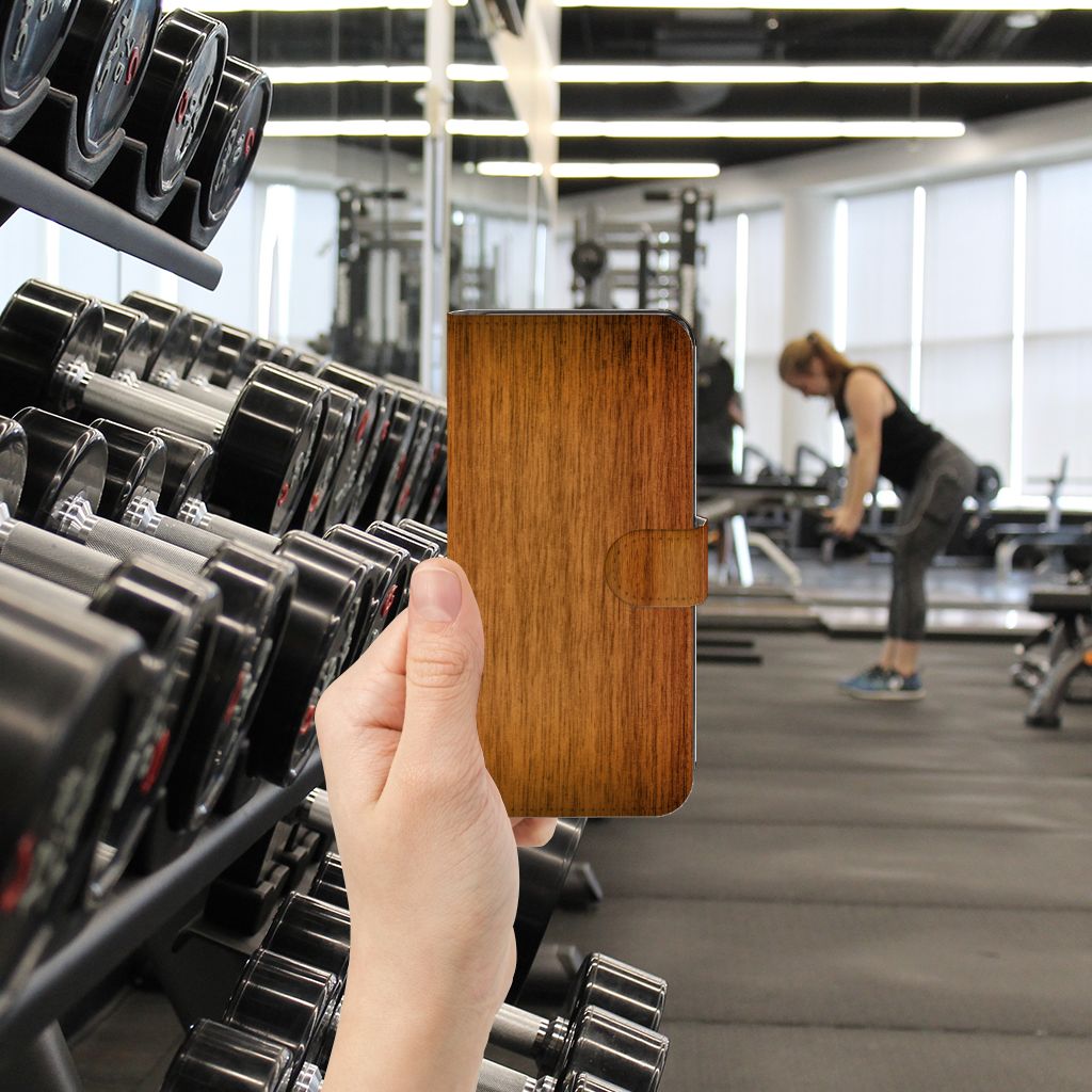 Xiaomi 12T | 12T Pro Book Style Case Donker Hout