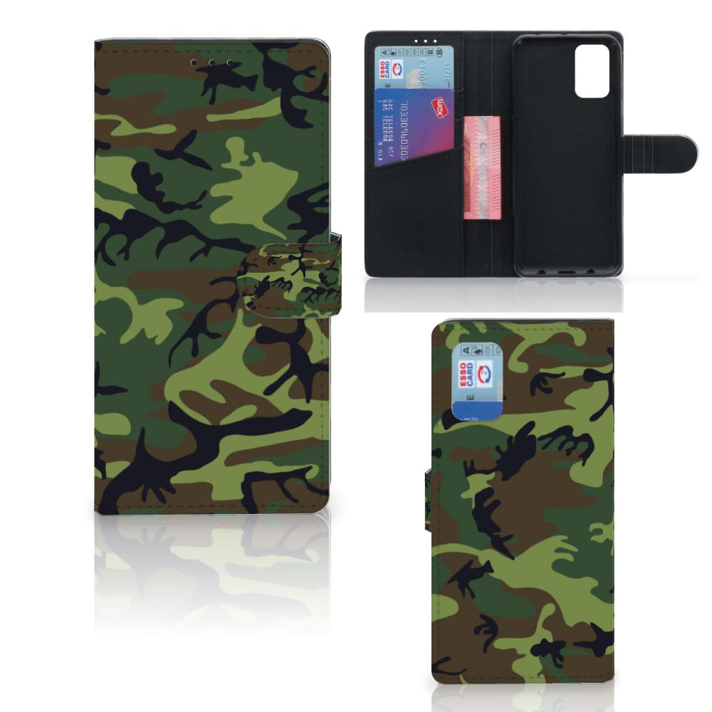 Samsung Galaxy A02s | M02s Telefoon Hoesje Army Dark