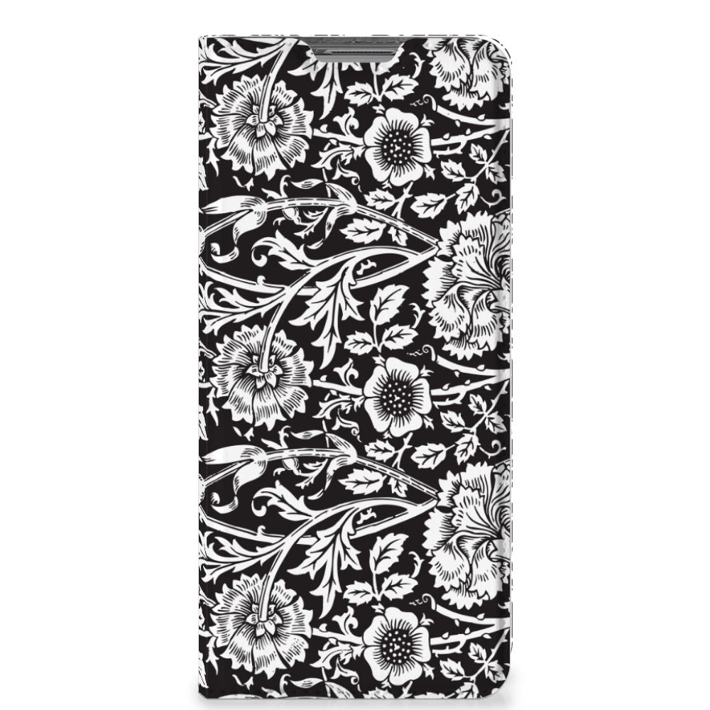 OPPO Find X5 Smart Cover Black Flowers - B2C Telecom
