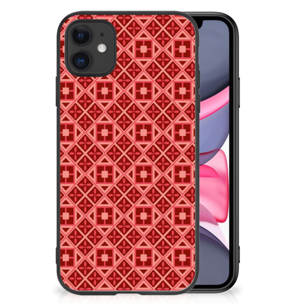 iPhone 11 Back Case Batik Rood
