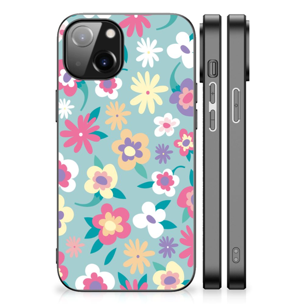 Apple iPhone 13/14 Bloemen Hoesje Flower Power