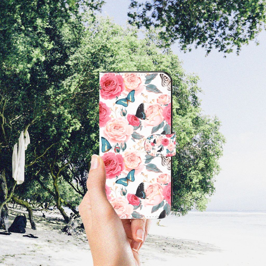 Samsung Galaxy A34 Hoesje Butterfly Roses
