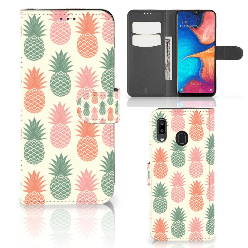Samsung Galaxy A30 Book Cover Ananas