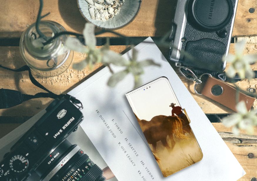 Samsung Galaxy A20s Telefoonhoesje met Pasjes Design Cowboy