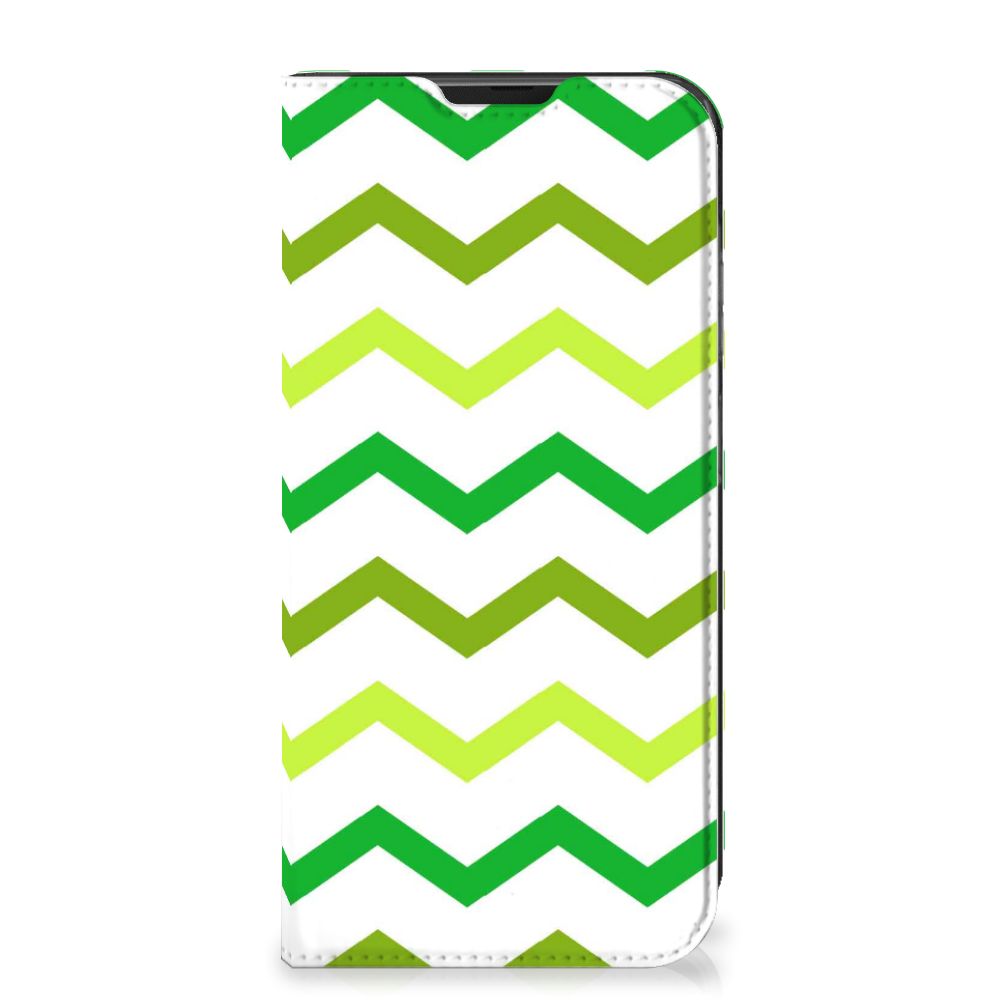 Samsung Galaxy Xcover 6 Pro Hoesje met Magneet Zigzag Groen - B2C Telecom
