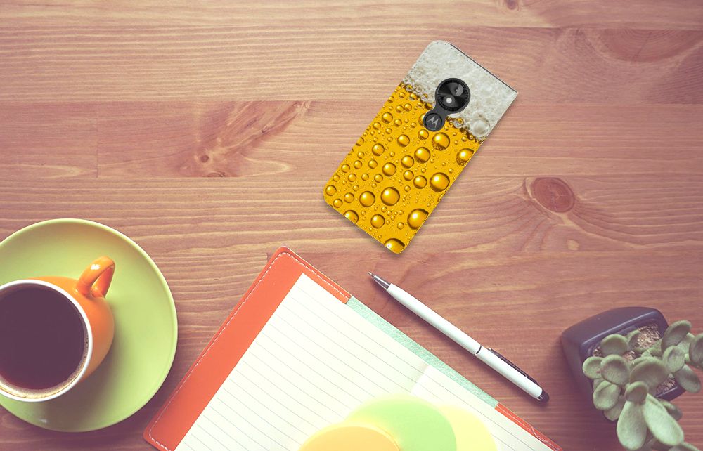 Motorola Moto E5 Play Flip Style Cover Bier