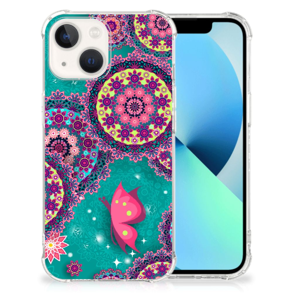 iPhone 13 Back Cover Cirkels en Vlinders