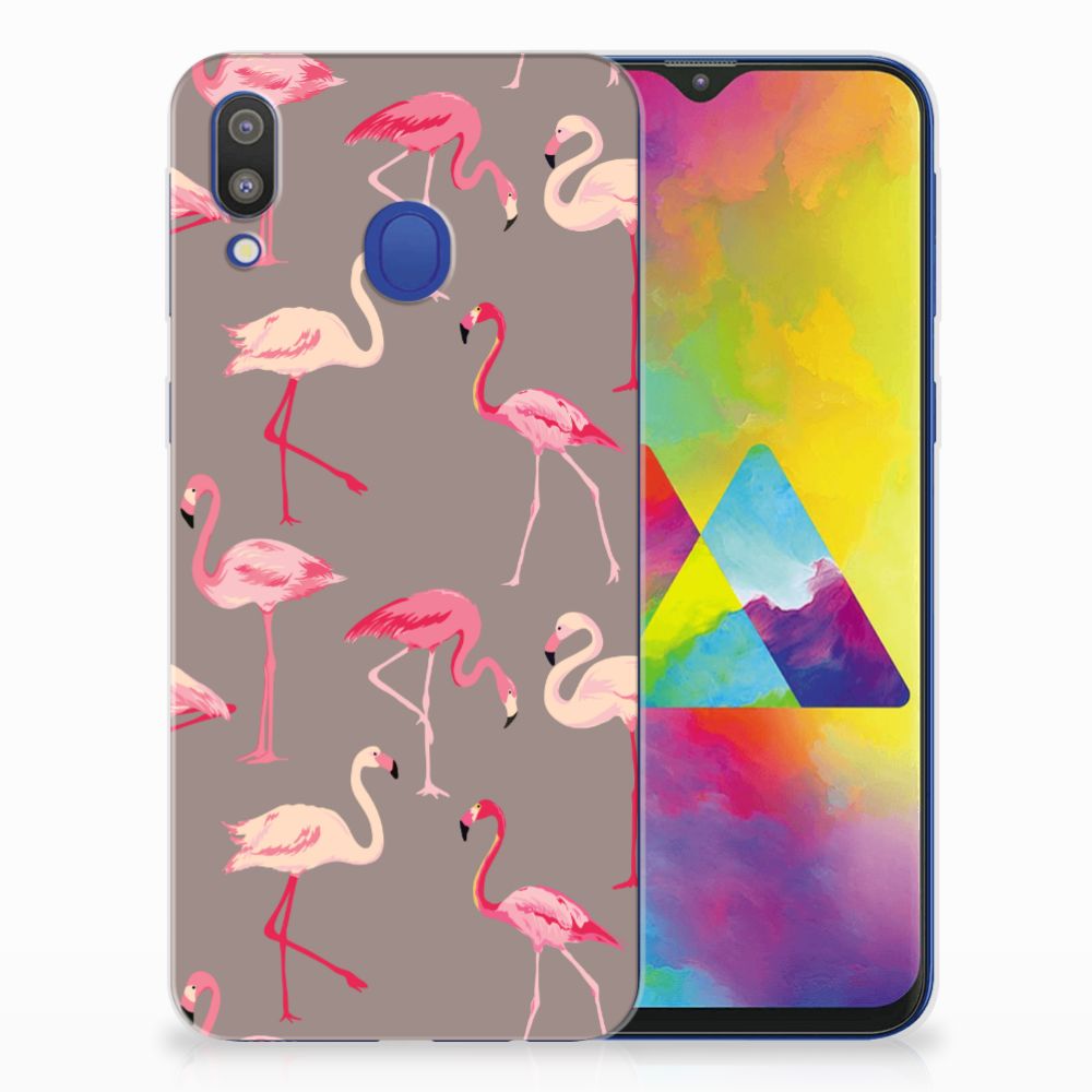 Samsung Galaxy M20 (Power) TPU Hoesje Flamingo