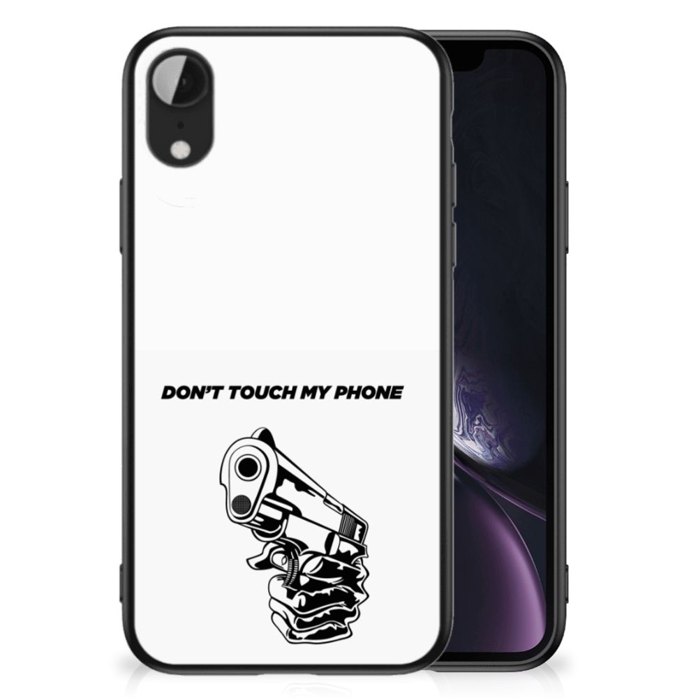 Apple iPhone XR Telefoon Hoesje Gun Don't Touch My Phone