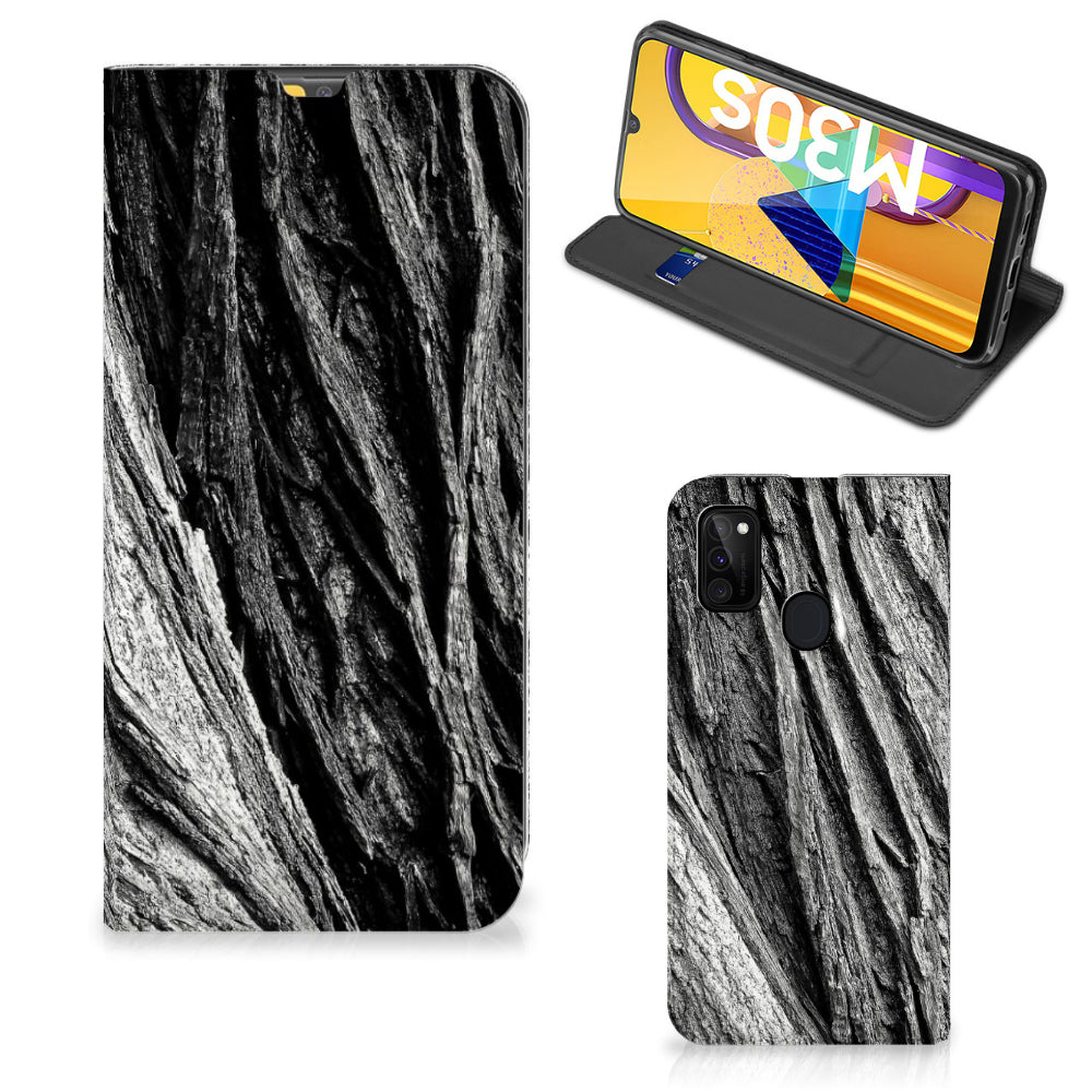 Book Wallet Case Samsung Galaxy M30s | M21 Boomschors Grijs