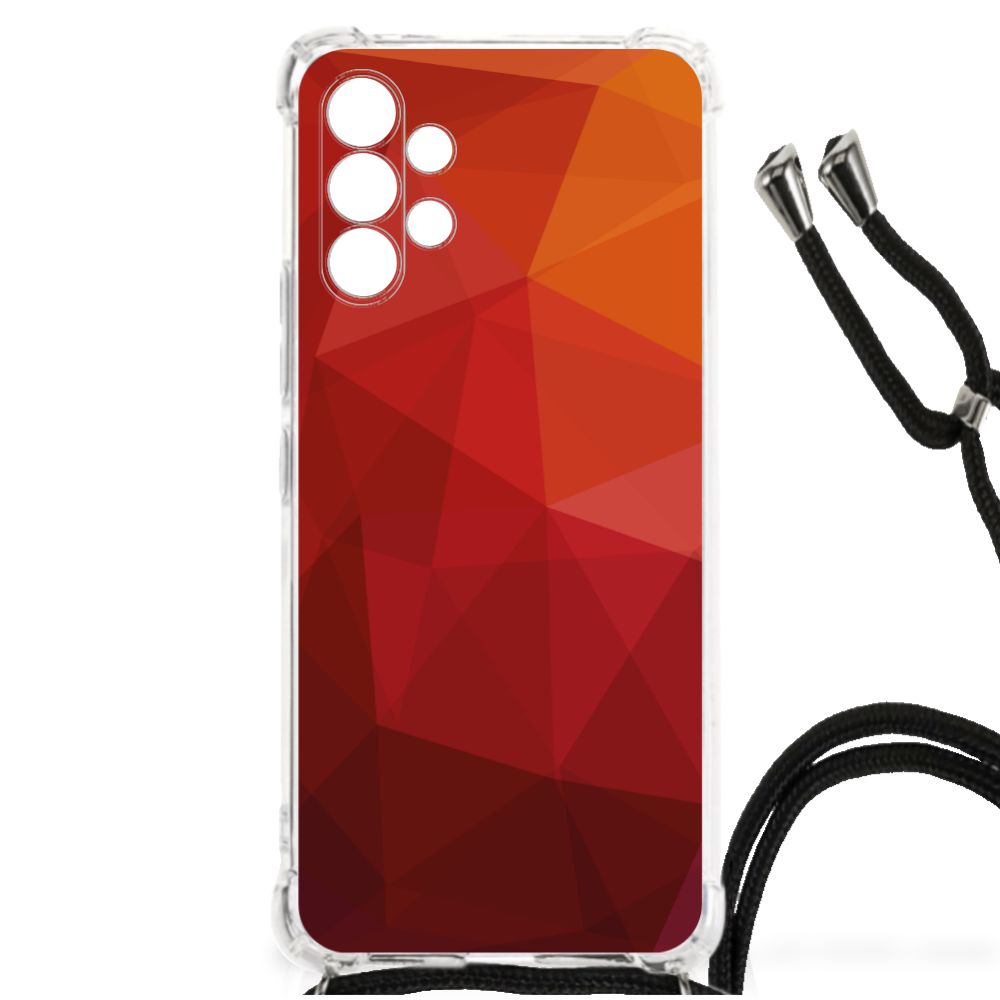 Shockproof Case voor Samsung Galaxy A13 4G Polygon Red B2C Telecom