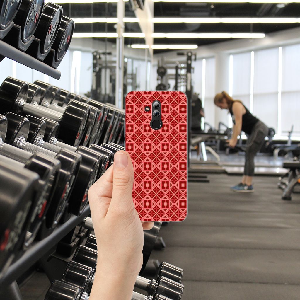 Huawei Mate 20 Lite TPU bumper Batik Rood