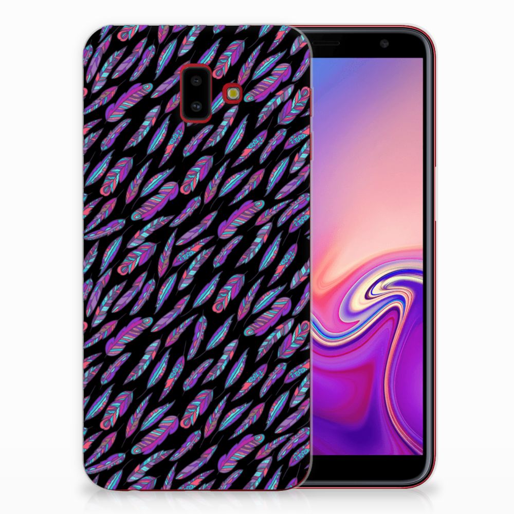 Samsung Galaxy J6 Plus (2018) TPU bumper Feathers Color