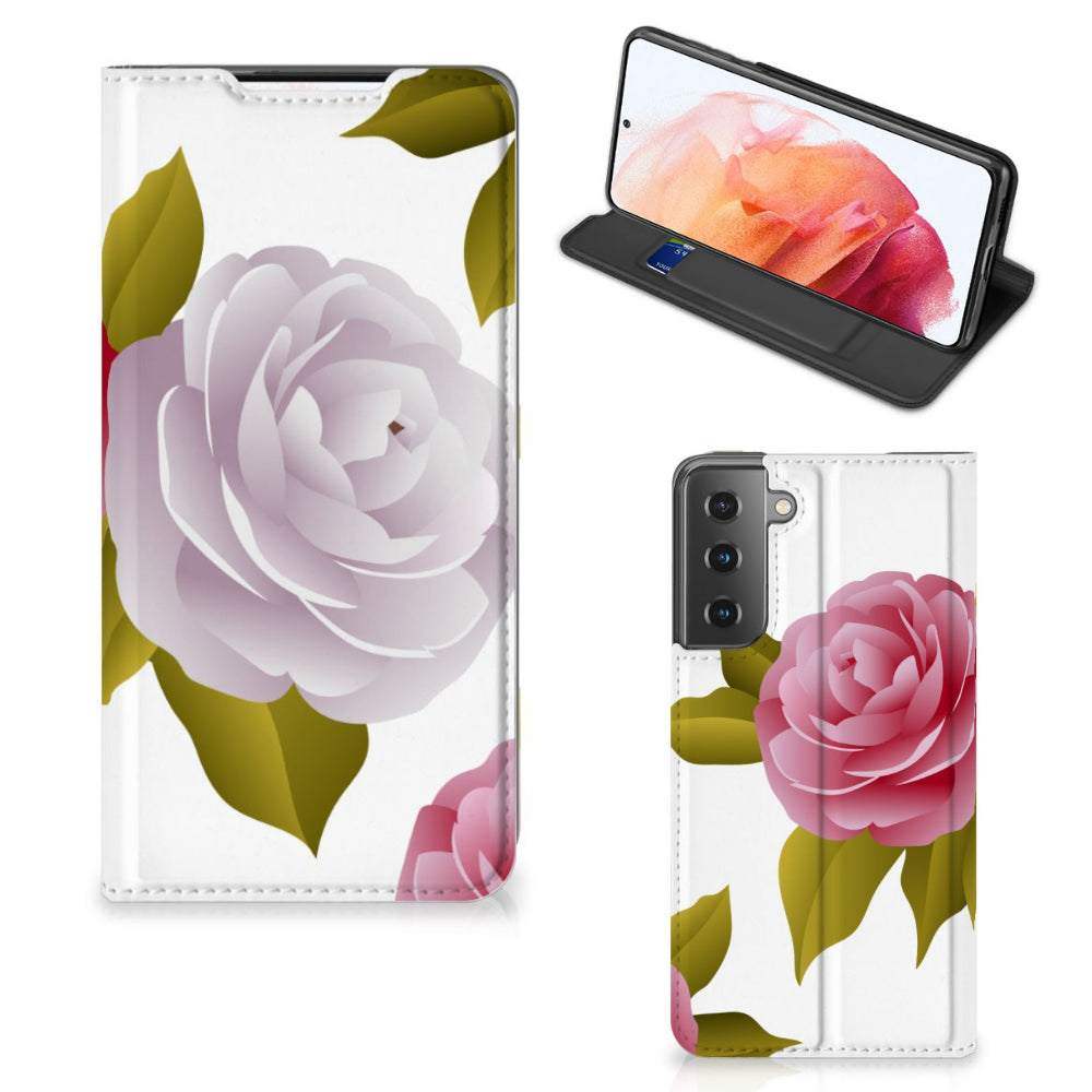 Samsung Galaxy S21 Smart Cover Roses