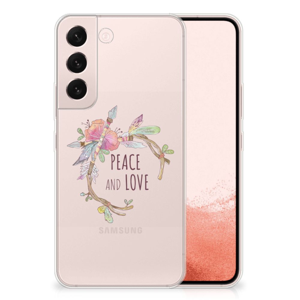 Samsung Galaxy S22 Telefoonhoesje met Naam Boho Text