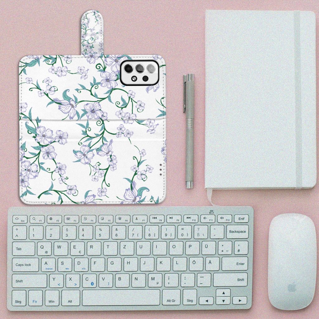 Samsung Galaxy A73 5G Uniek Hoesje Blossom White
