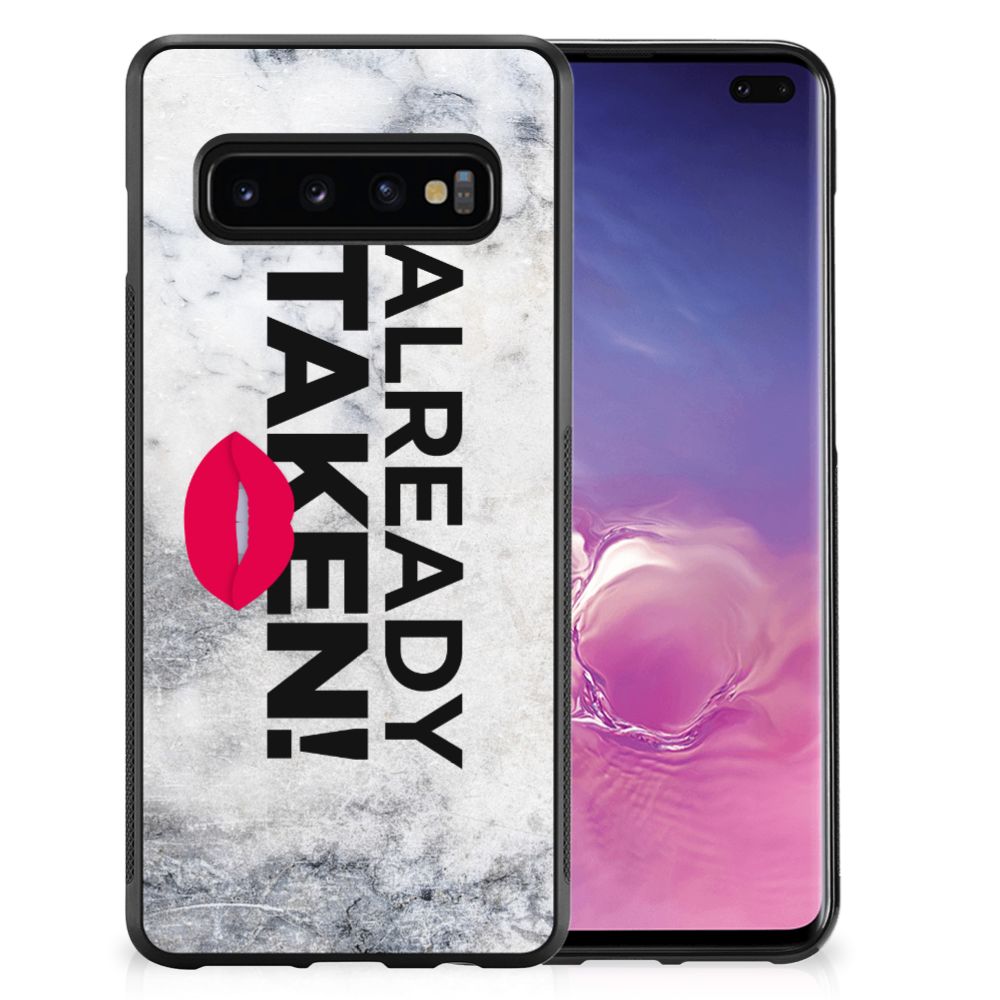 Samsung Galaxy S10+ Hoesje met Quotes Already Taken White B2C Telecom