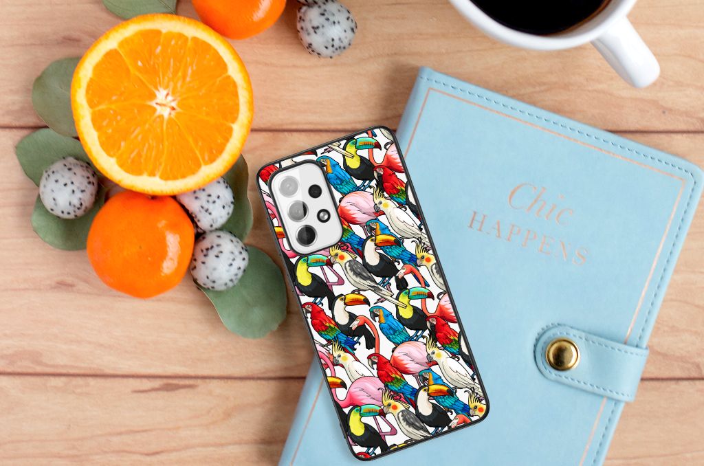 Samsung Galaxy A73 Dierenprint Telefoonhoesje Birds B2C Telecom