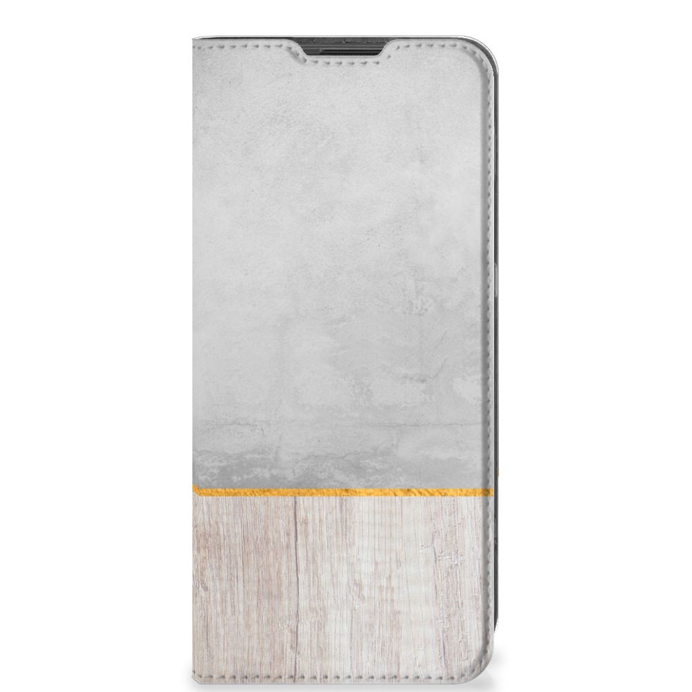 OnePlus 10 Pro Book Wallet Case Wood Concrete - B2C Telecom