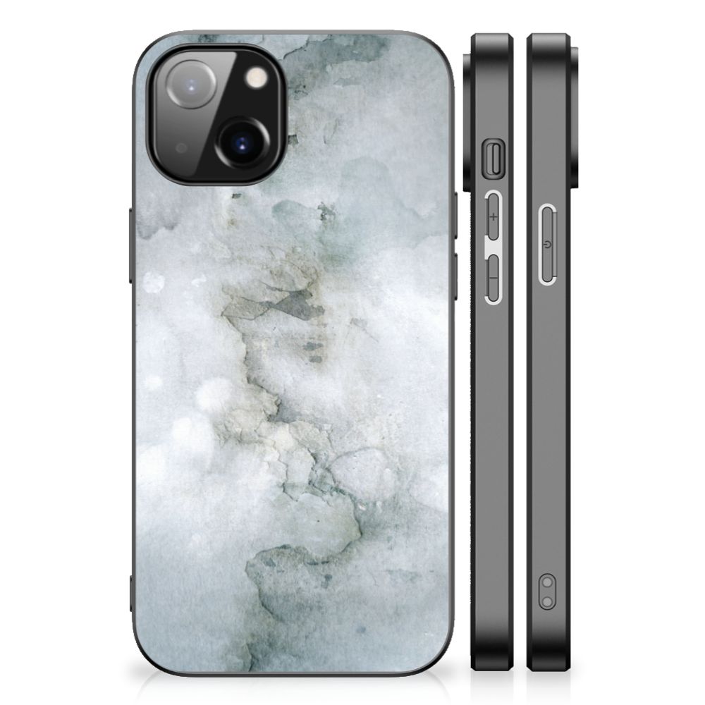 Kleurrijke Telefoonhoesje Apple iPhone 13 | iPhone 14 Painting Grey