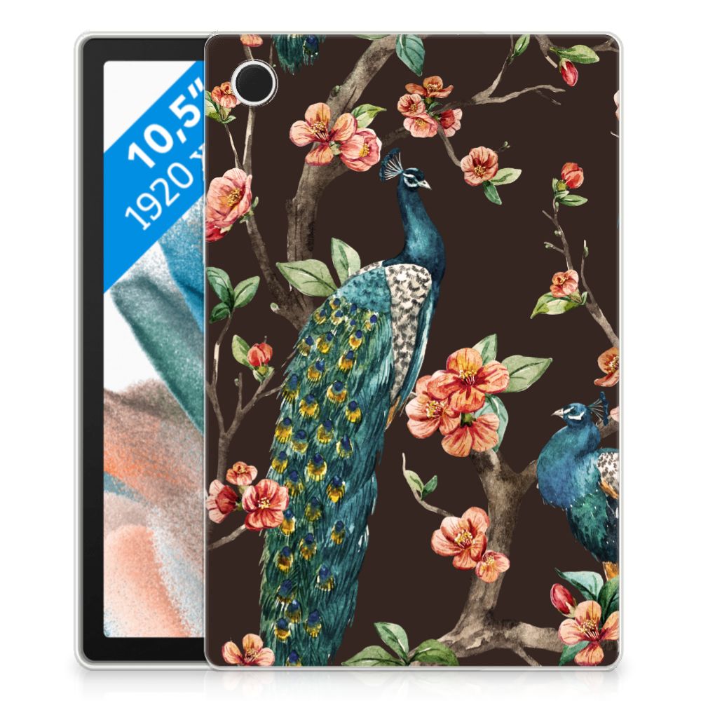 Samsung Galaxy Tab A8 2021/2022 Back Case Pauw met Bloemen