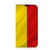 iPhone 13 Mini Standcase Belgische Vlag met de Belgische kleuren geel en rood đ§đĒ