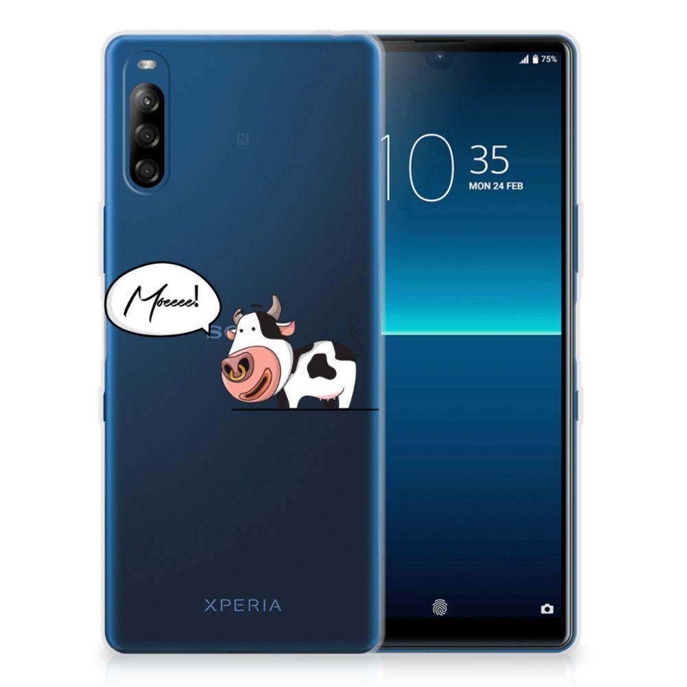 Sony Xperia L4 Telefoonhoesje met Naam Cow