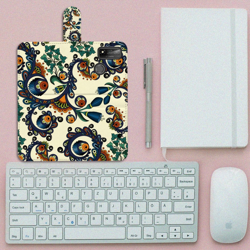 Wallet Case Huawei P Smart 2020 Barok Flower