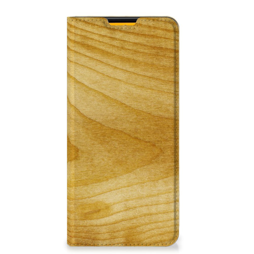 Samsung Galaxy M52 Book Wallet Case Licht Hout - B2C Telecom