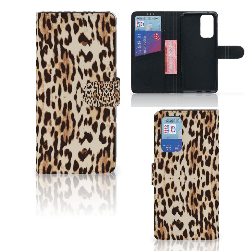 OnePlus 9 Pro Telefoonhoesje met Pasjes Leopard