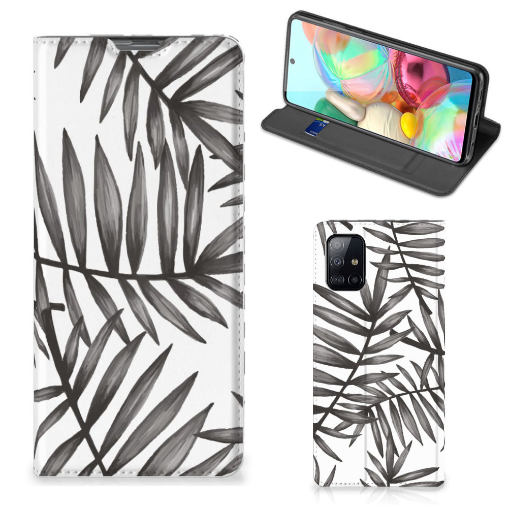 Samsung Galaxy A71 Smart Cover Leaves Grey