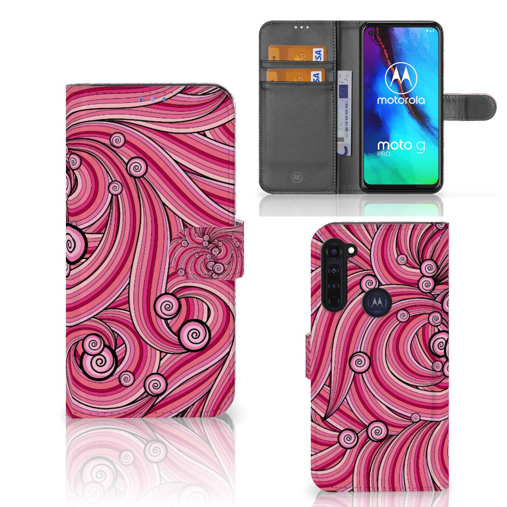 Motorola Moto G Pro Hoesje Swirl Pink