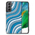 Samsung Galaxy S21FE Back Case Waves Blue