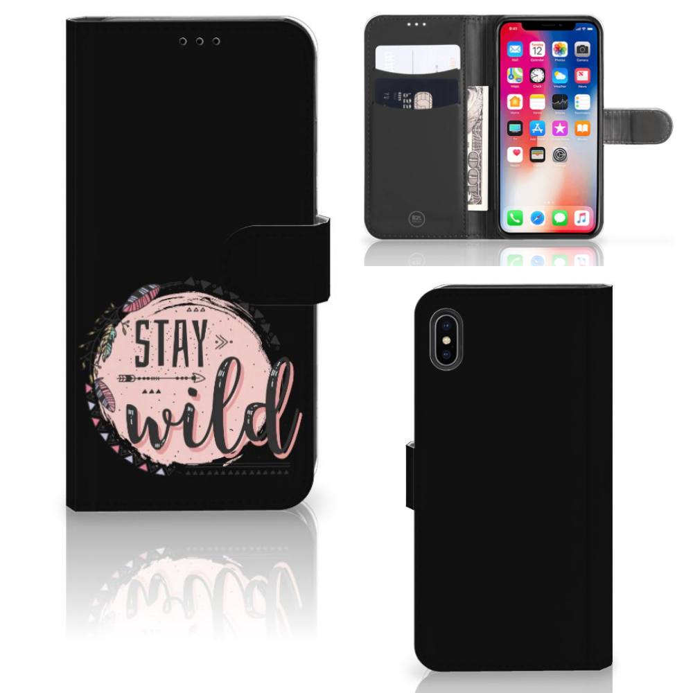 Apple iPhone Xs Max Leuk Hoesje Boho Stay Wild