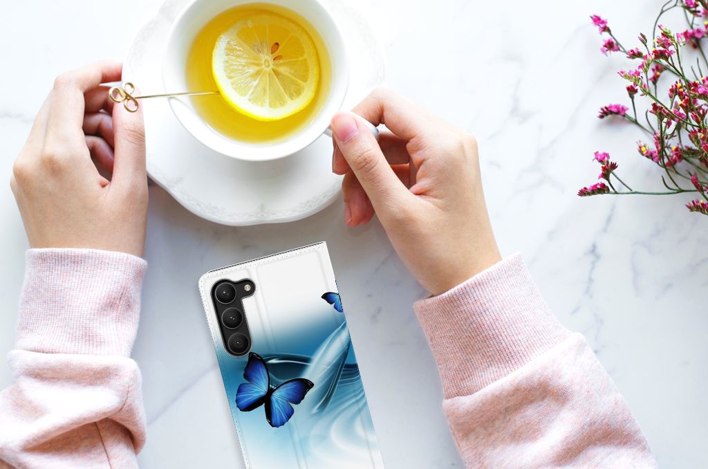 Samsung Galaxy S23 Plus Hoesje maken Vlinders - B2C Telecom