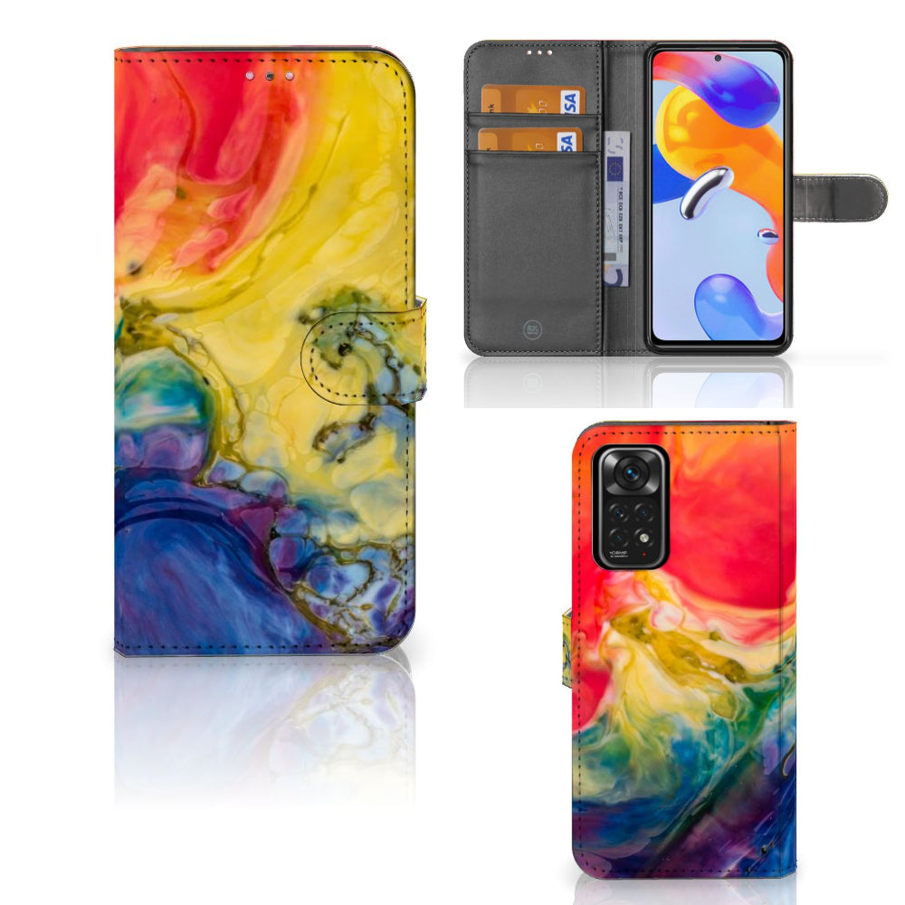Hoesje Xiaomi Redmi Note 11 Pro 5G/4G Watercolor Dark