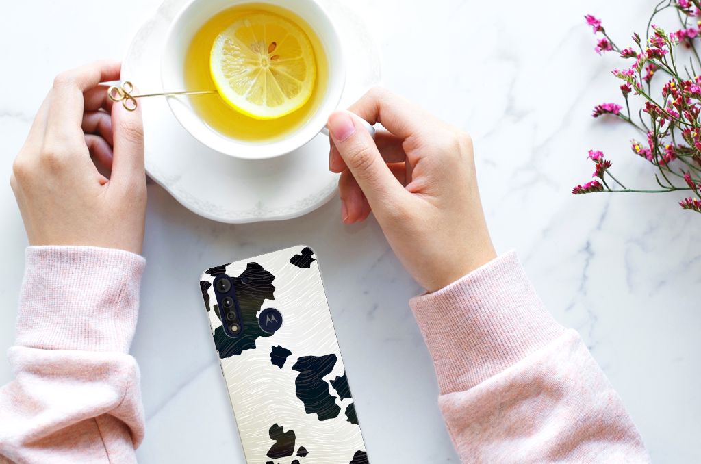 Motorola Moto G8 Power Lite TPU Hoesje Koeienvlekken B2C Telecom