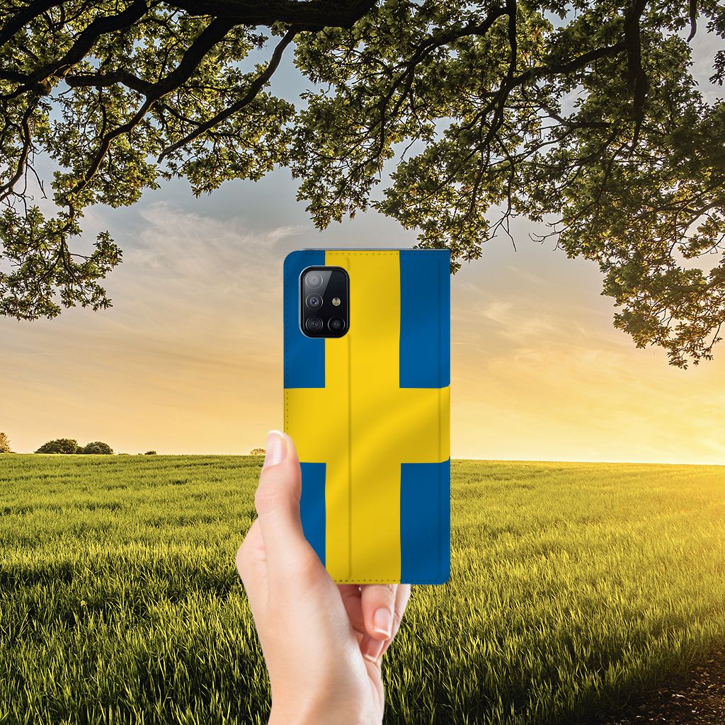 Samsung Galaxy A71 Standcase Zweden - B2C Telecom