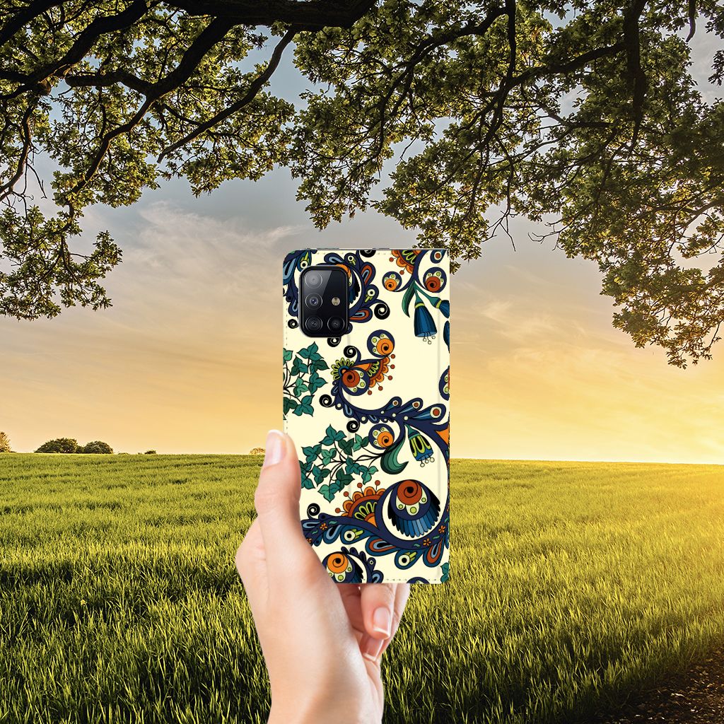 Telefoon Hoesje Samsung Galaxy A71 Barok Flower - B2C Telecom