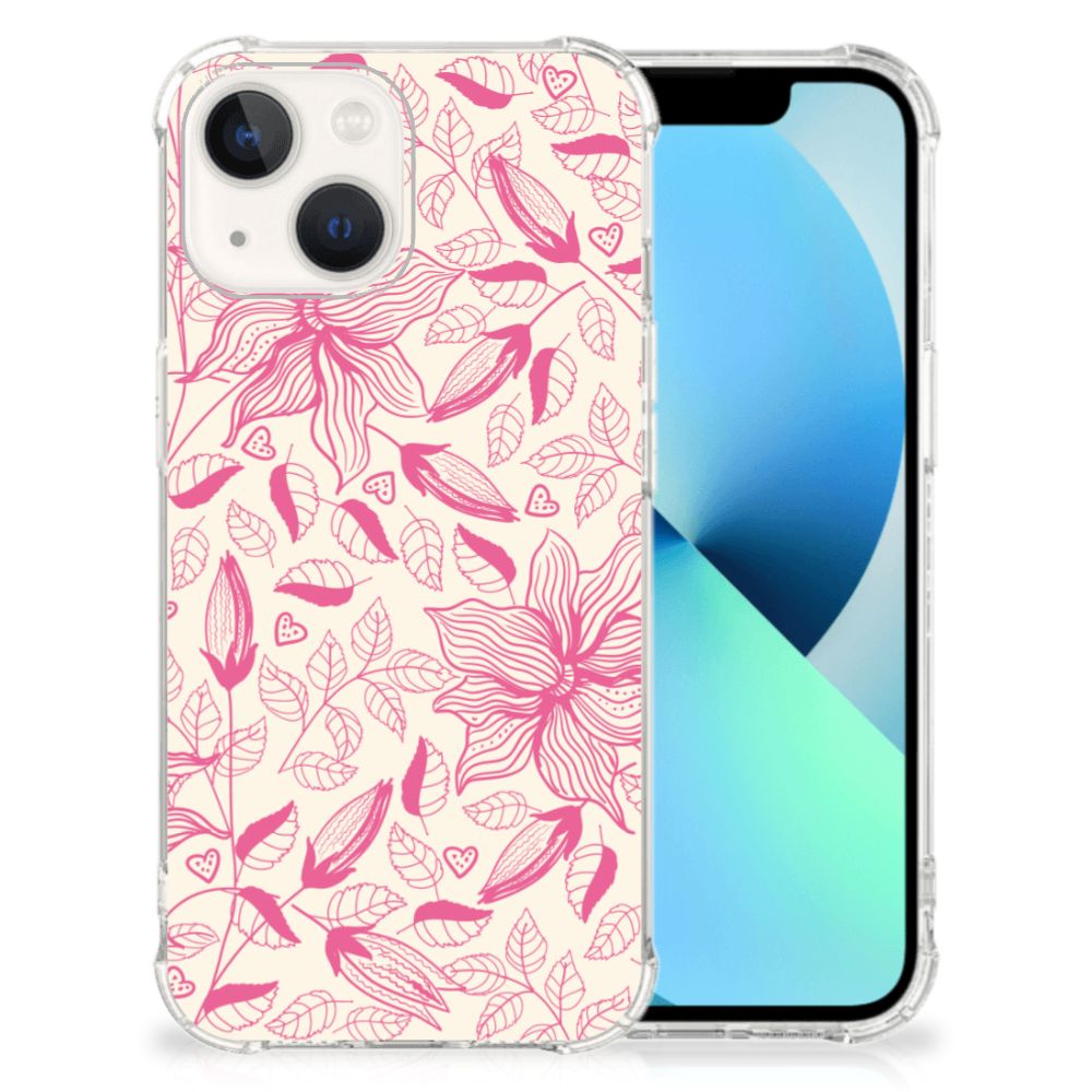 iPhone 13 Case Pink Flowers B2C Telecom