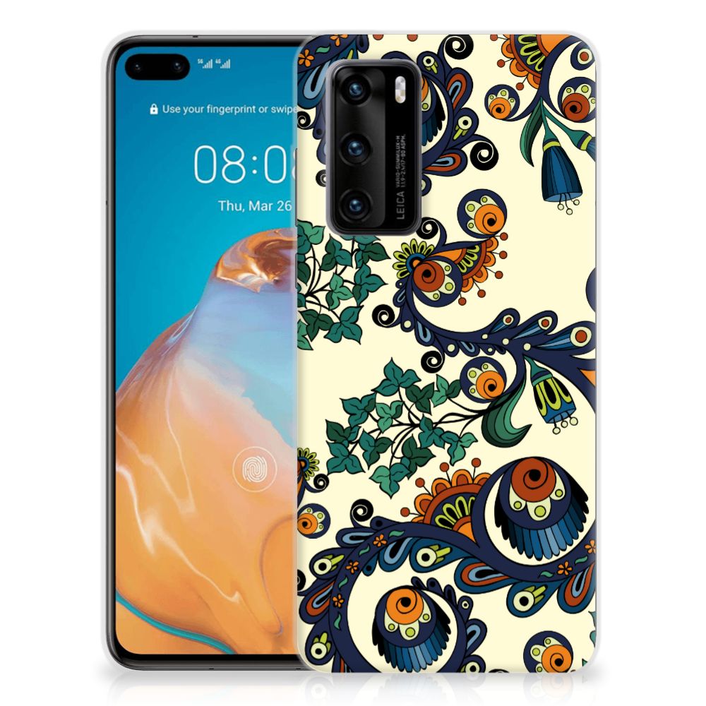 Siliconen Hoesje Huawei P40 Barok Flower B2C Telecom