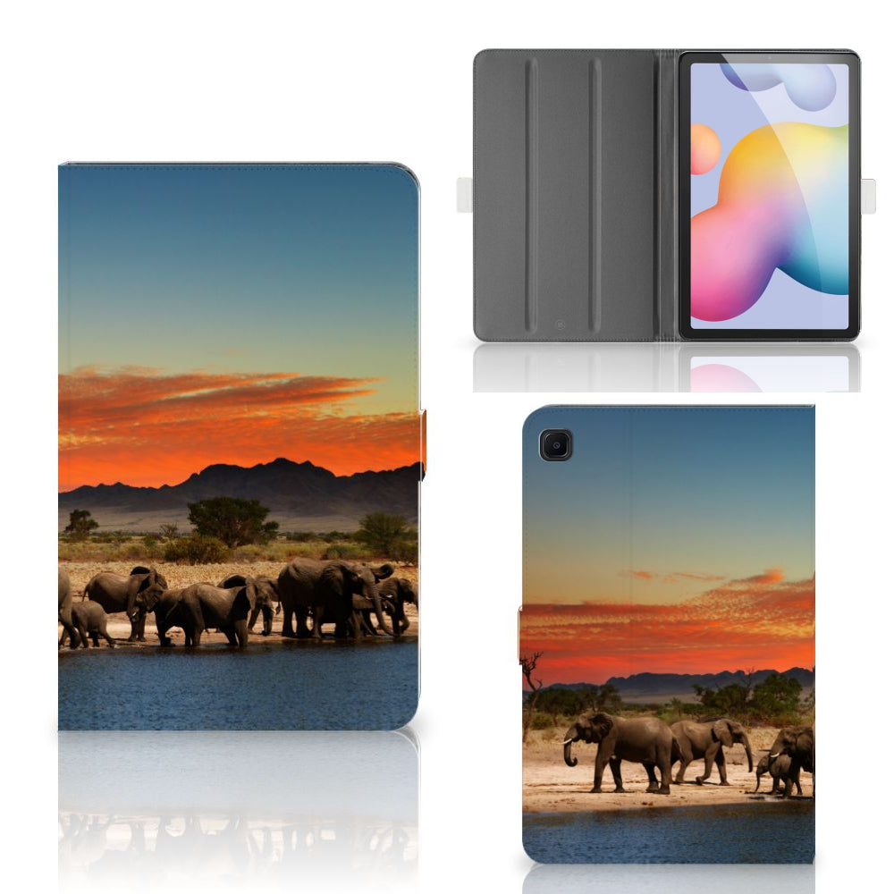 Samsung Galaxy Tab S6 Lite | S6 Lite (2022) Flip Case Olifanten