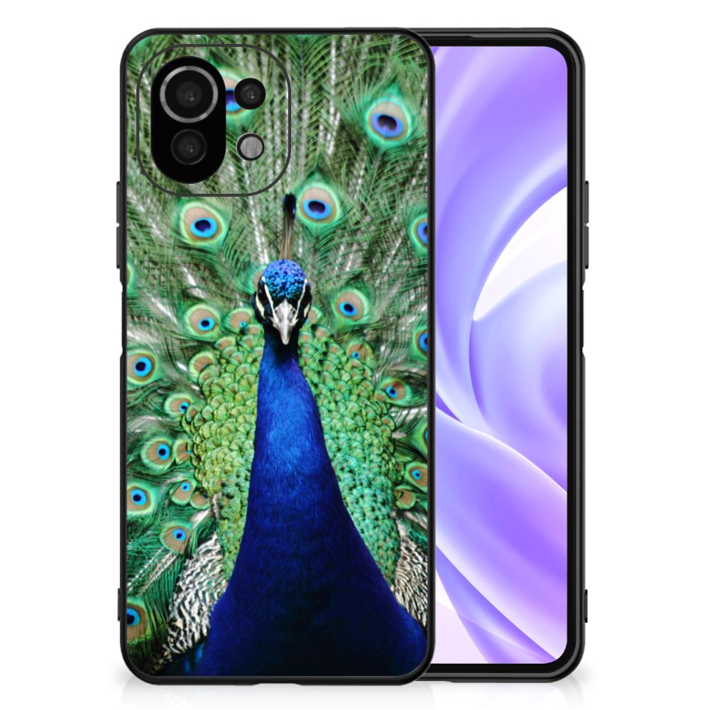 Xiaomi 11 Lite 5G NE | Mi 11 Lite Dierenprint Telefoonhoesje Pauw