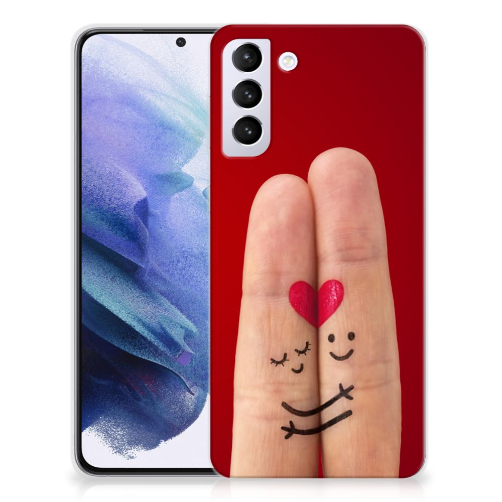 Samsung Galaxy S21 Plus Silicone Back Cover Liefde - Origineel Romantisch Cadeau B2C Telecom
