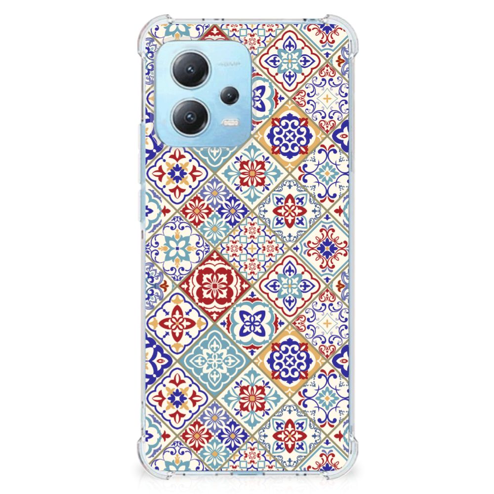 Xiaomi Redmi Note 12 5G Anti-Shock Hoesje Tiles Color