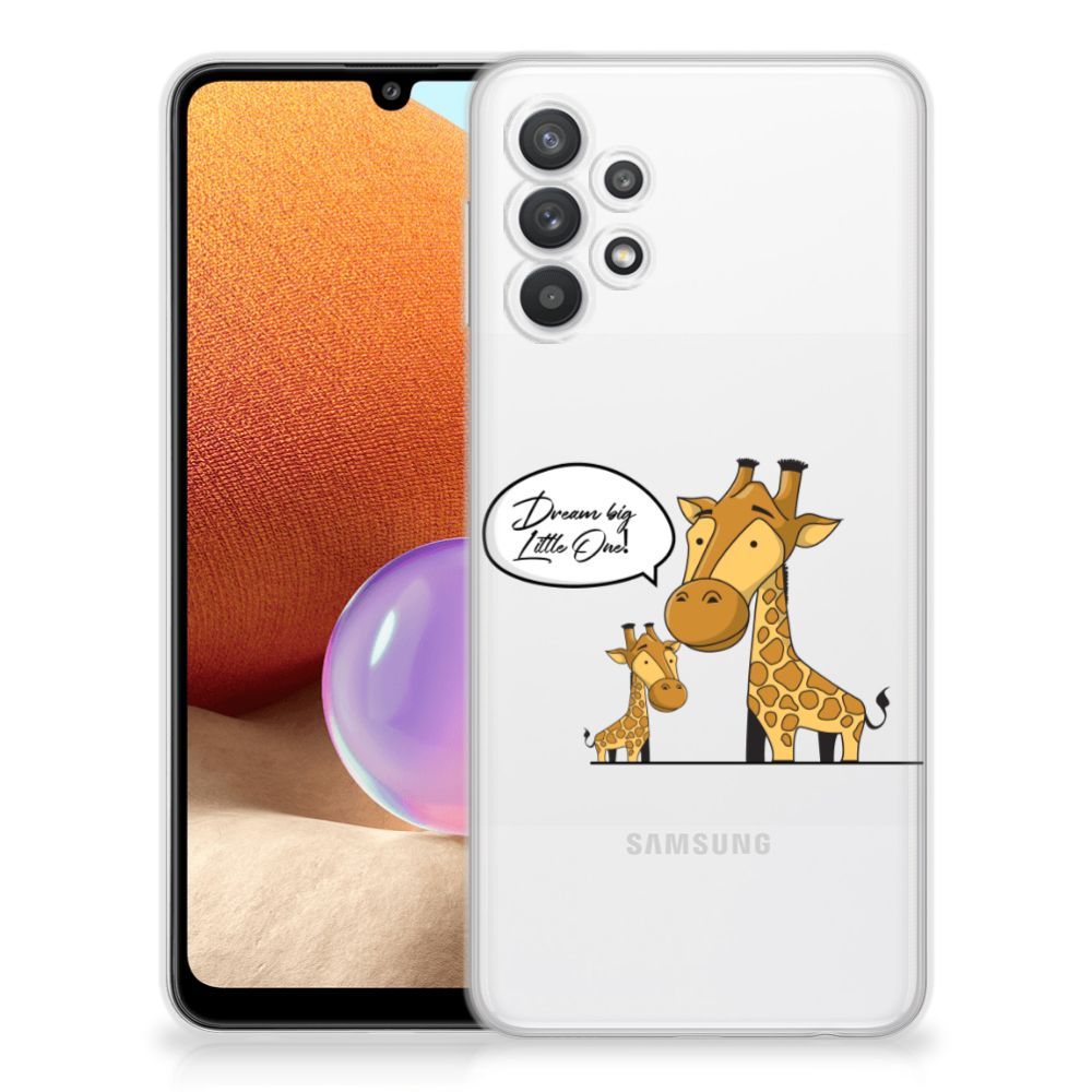 Samsung Galaxy A32 4G | A32 5G Enterprise Editie Telefoonhoesje met Naam Giraffe B2C Telecom