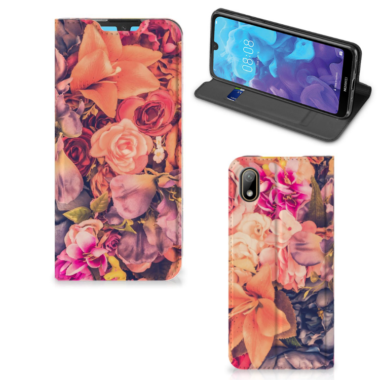 Huawei Y5 (2019) Smart Cover Bosje Bloemen - B2C Telecom