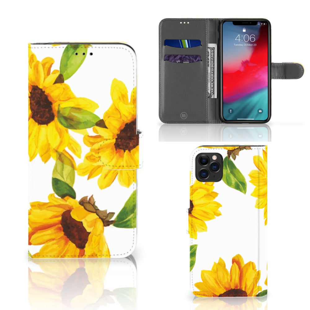 Hoesje voor Apple iPhone 11 Pro Max Zonnebloemen