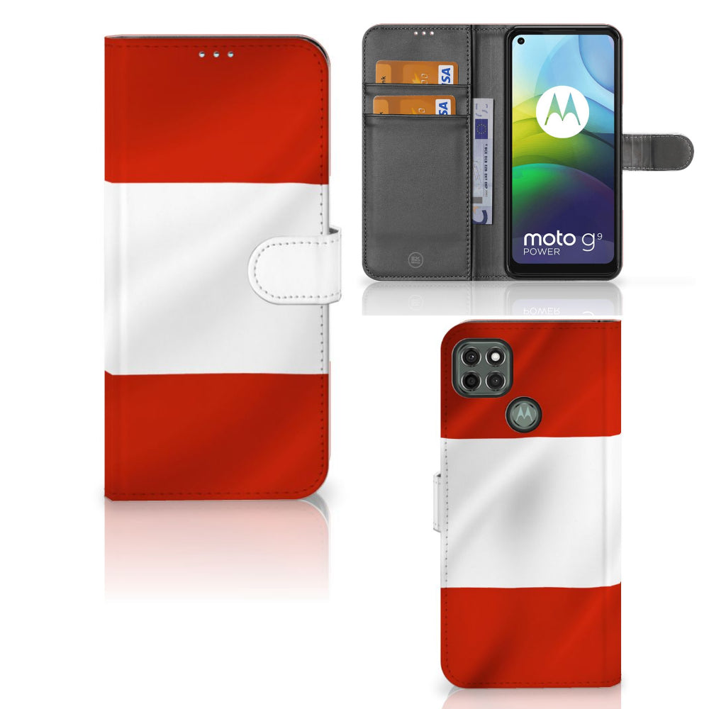 Motorola Moto G9 Power Bookstyle Case Oostenrijk