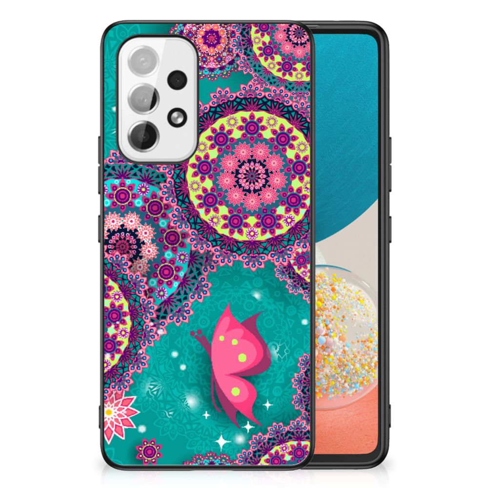 Samsung Galaxy A53 Leuk Telefoonhoesje Cirkels en Vlinders